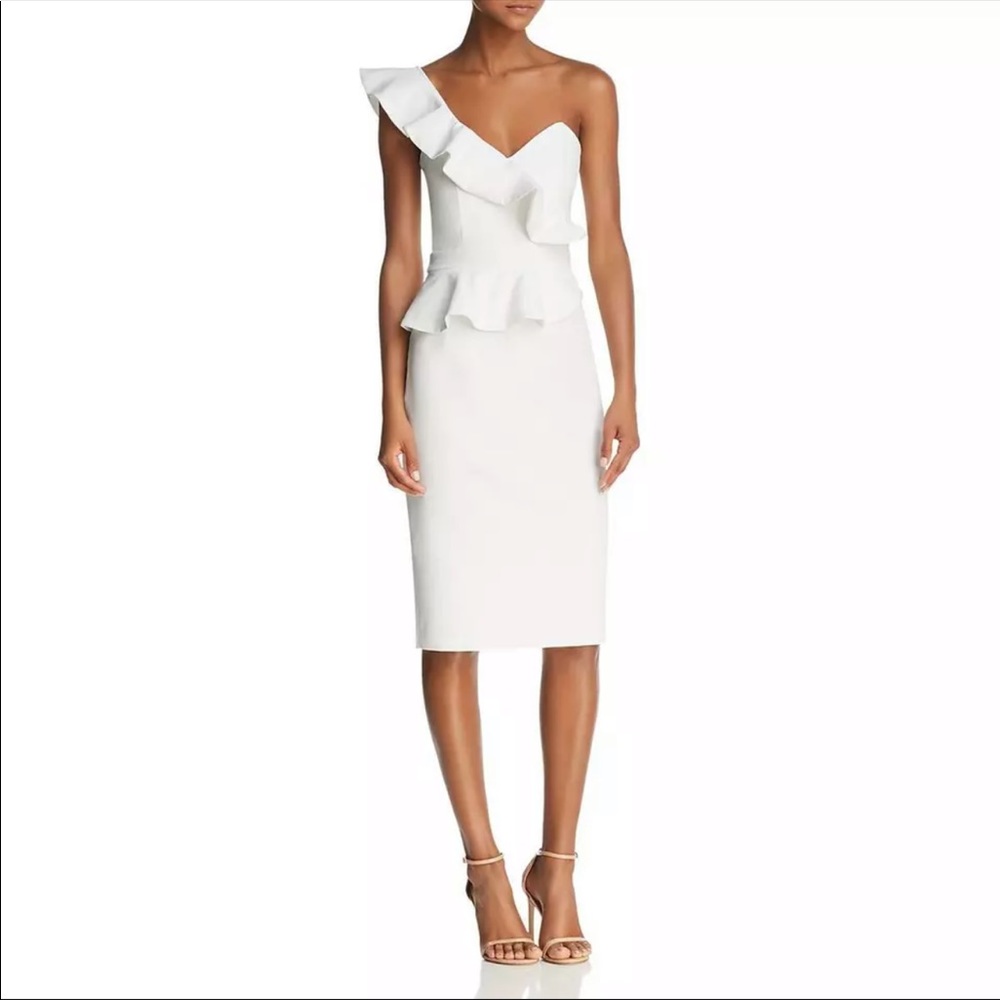 Bardot One shoulder dress size 8 Ivory